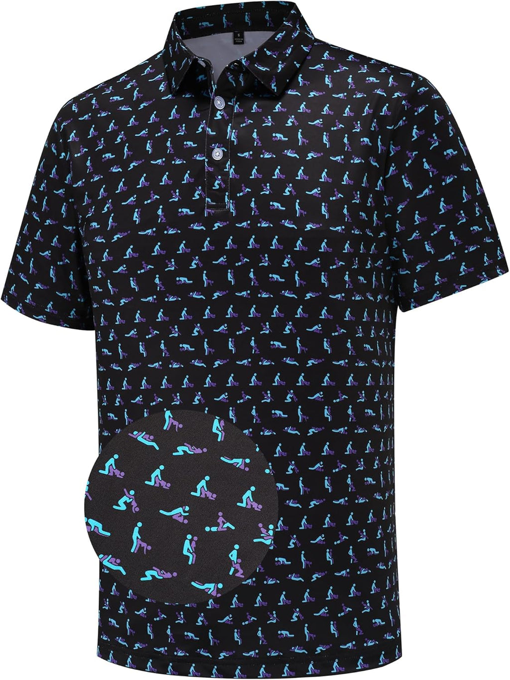 Skiennix Men's Golf Polo Shirt - Short Sleeve Dry Fit Performance | Moisture-Wicking Casual Style