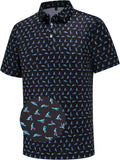 Skiennix Men's Golf Polo Shirt - Short Sleeve Dry Fit Performance | Moisture-Wicking Casual Style