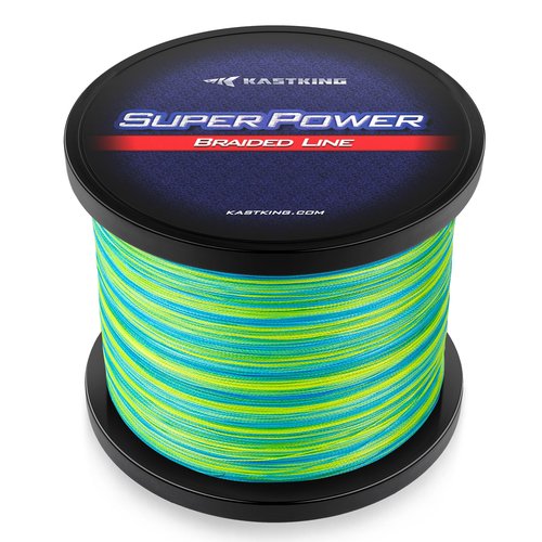 KastKing Superpower Braided Fishing Line, Camo Aqua, 20LB, 150 Yds