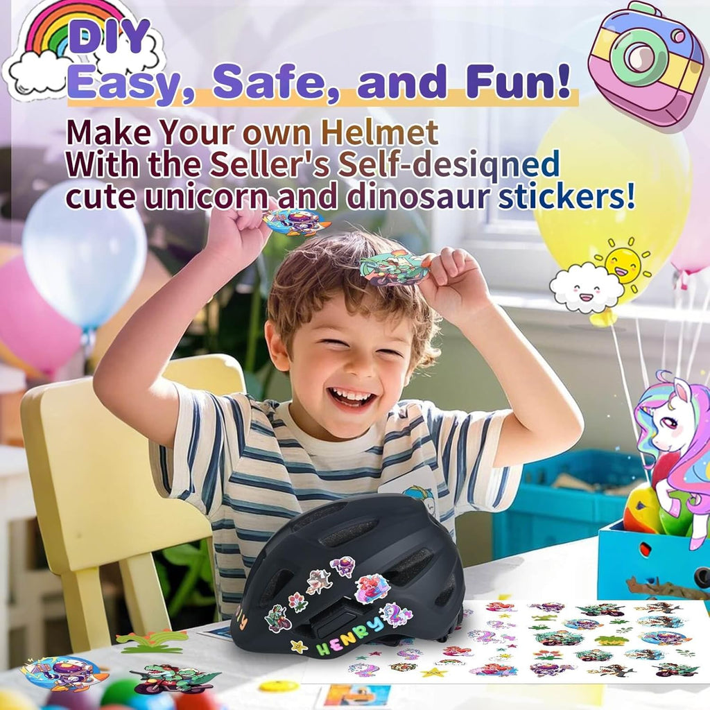 Skiennix Toddler Bike Helmet - Adjustable Lightweight Safety for Ages 1-8 | Perfect for Cycling