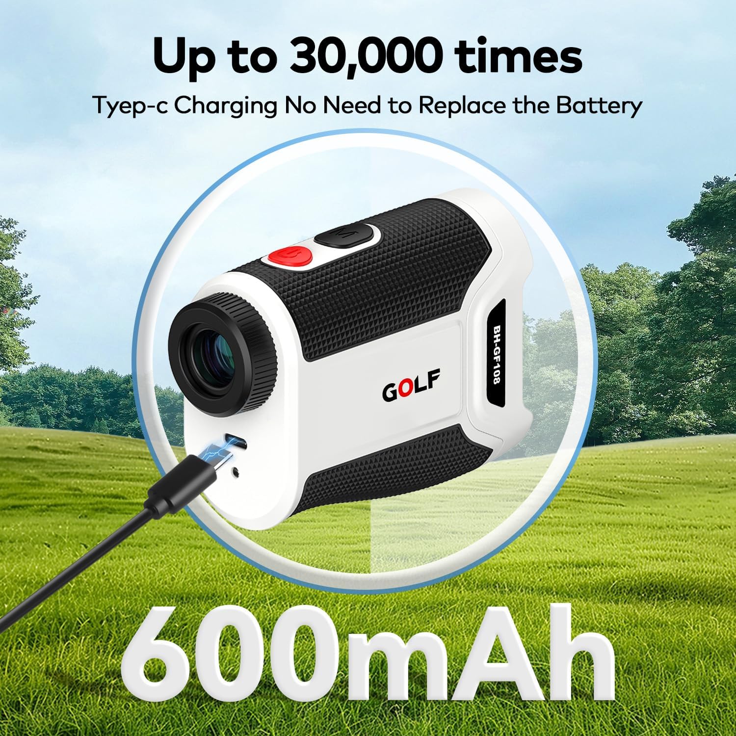 Skiennix Golf Range Finder - 7X Magnification, Lightweight & Portable with Slope & Flag Lock Vibration
