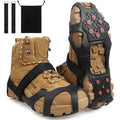 Tungsten Crampons Ice Cleats for Shoes and Boots Non-Slip Shoe Grippers with Reflective Heel Traction Cleats for Walking on Snow Ice M
