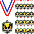 Bulk Sports Medals - 10/20/30/40 Pcs Award Medals with Neck Ribbons | 2.4 Inch Winner Trophy Gift