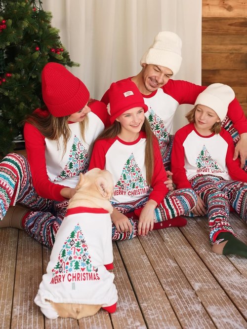 Haloumoning Family Christmas Pajamas - Matching Holiday PJs Sets for Cozy Sleepwear