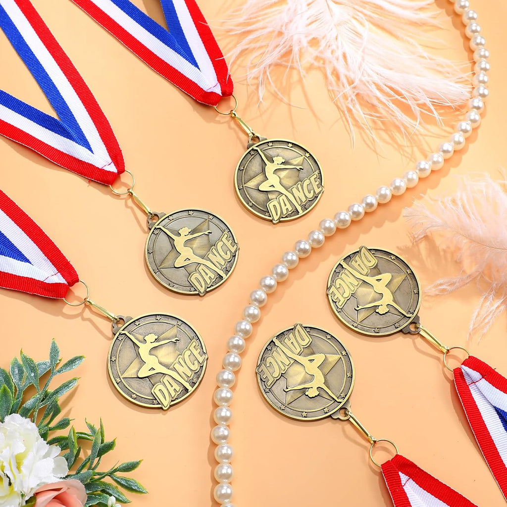 Quelay 30 Pcs Gold Award Medals - 2'' Winner Medals with Neck Ribbons for Tournaments & Competitions