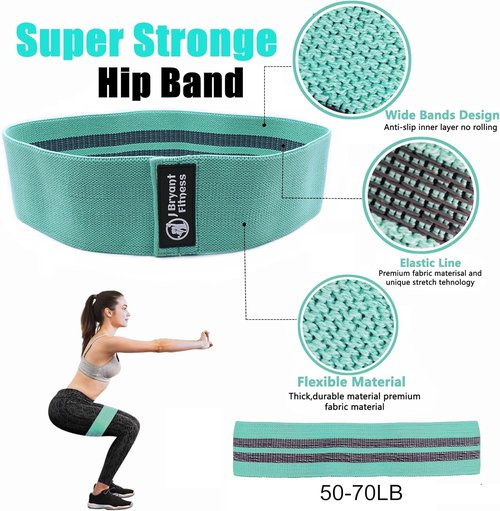 J Bryant Barbell Pad Set - Thick Cushion for Hip Thrusts & Squats | Includes 2 Ankle Straps & Carry Bag