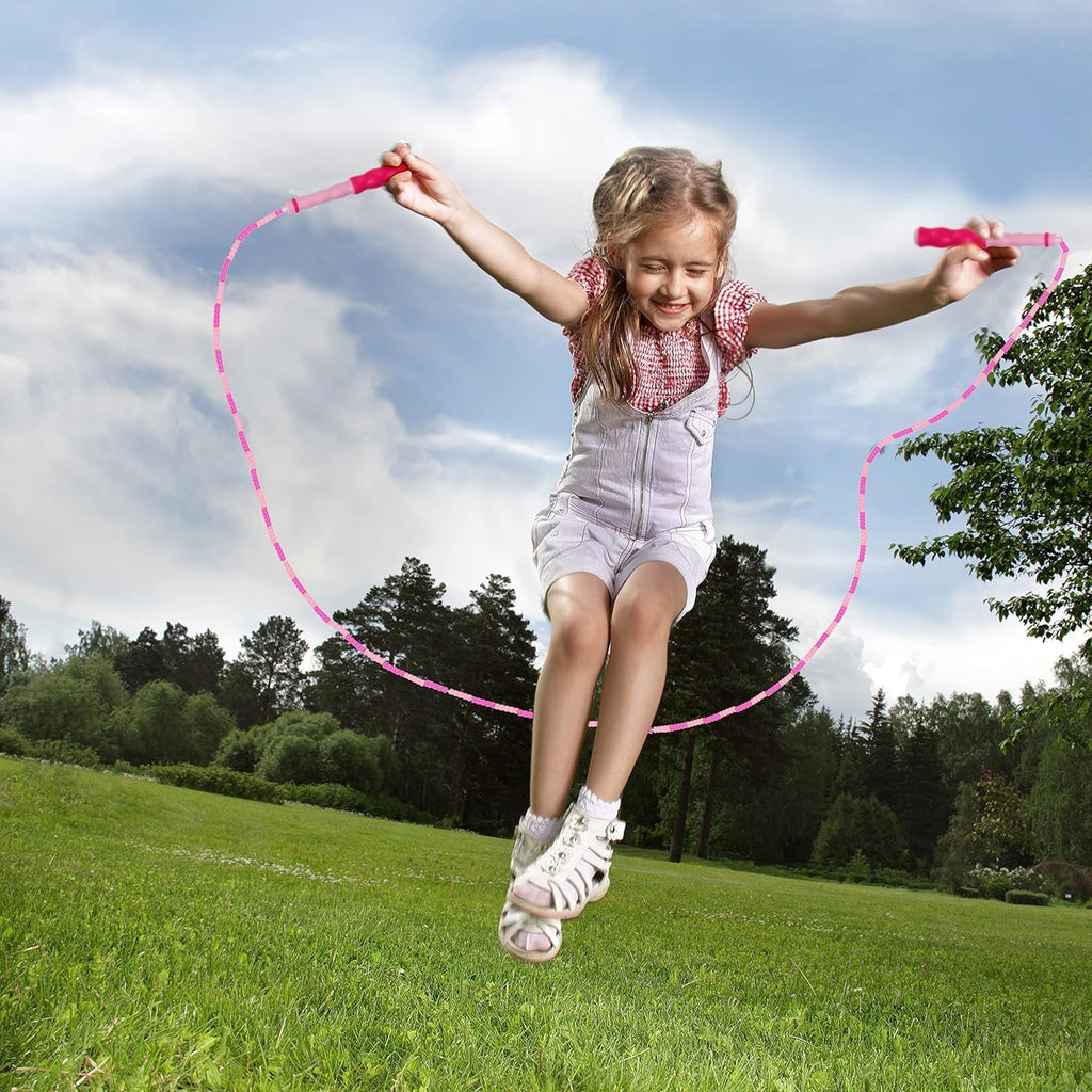 Zocy Jump Rope - Tangle-Free Fitness Skipping Rope with Soft Beaded Segments | Adjustable for All Ages