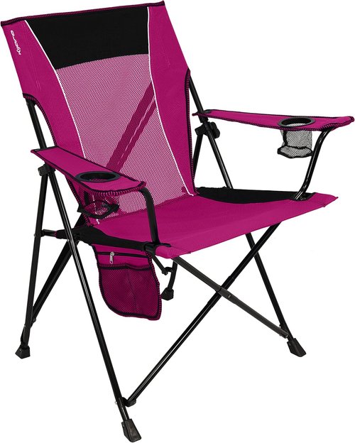 Kijaro Dual Lock Portable Camping Chair - Versatile Folding Design for Sports & Lawn - Hanami Pink