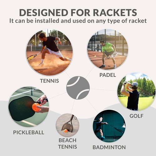 Palbea Padel Racket Grip Tape - Packs of 6. Padel Tennis Racket Grip Tape - Padel Tennis Grips Overgrip for Sweat Absorption & Non-Slip. Also Suitable as Tennis Racquet Grip Wrap Tape.