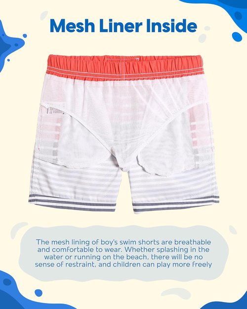Maamgic Boys Swim Trunks - Stylish Toddler Bathing Suit | Comfortable Swim Shorts for Little Boys