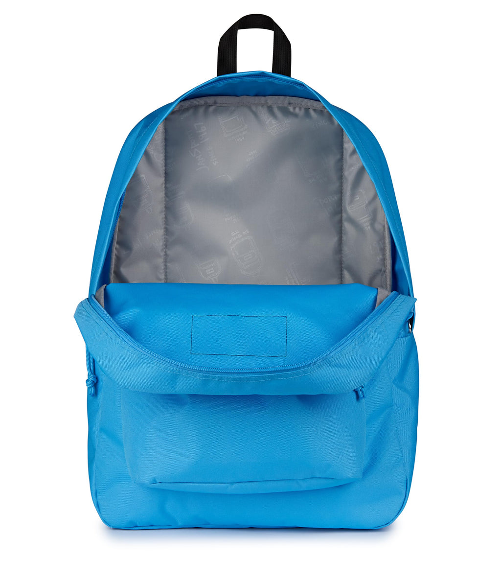 JanSport SuperBreak One Backpack - Durable, Lightweight Bag with 1 Main Compartment, Front Utility Pocket with Built-in Organizer, Premium Backpack, Electric Azul