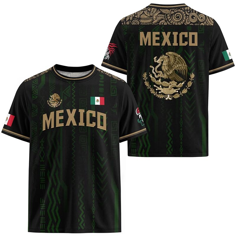 Mexico Soccer Jersey for Men & Women - Ds04+Large - Breathable Unisex Jersey