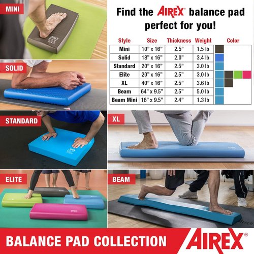 AIREX Balance Pad - Premium Non-Slip Stability Trainer for Core Strength & Rehabilitation | Exercise & Mobility