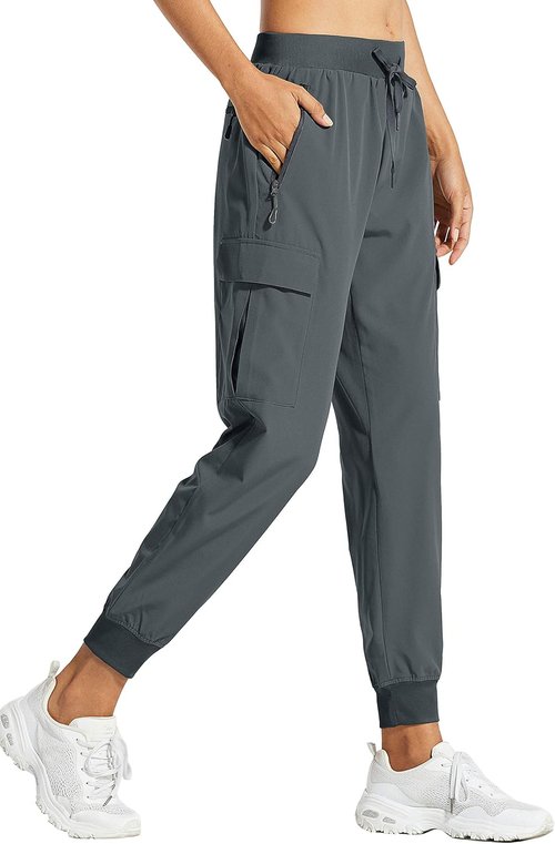 Libin Women's Cargo Joggers - Lightweight Quick-Dry Hiking Pants for Casual Travel & Comfort