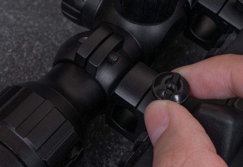 Monstrum Tactical Scope Ring Set for Picatinny/Weaver Rails | 1 inch Diameter | Medium Profile