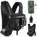 Sling Vest Chest Bag with 2L Water Bladder Gear Holster Running Vest Hydration Backpack Lightweight Adjustable Daypack Reflective Bag for Hiking Running Cycling Race Marathon for Women Men
