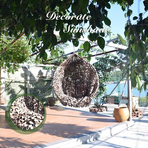 GRVCN Camo Netting - Camouflage Mesh for Hunting Blinds | Bulk Roll Sunshade for Military Theme Decor