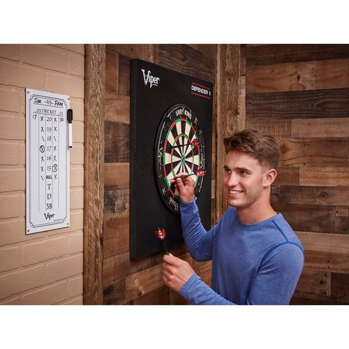 Viper by GLD Products Dry Erase Scoreboard, Cricket and 01 Dart Games, White, 15.375" H x 7.875" W, Small (41-0310)