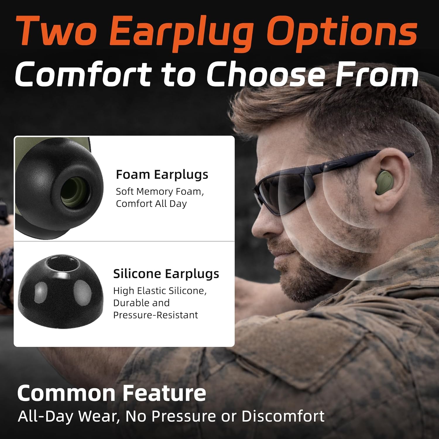 PROHEAR EP05 Bluetooth Shooting Earbuds - SNR 29dB Hearing Protection & Noise Reduction for Comfort