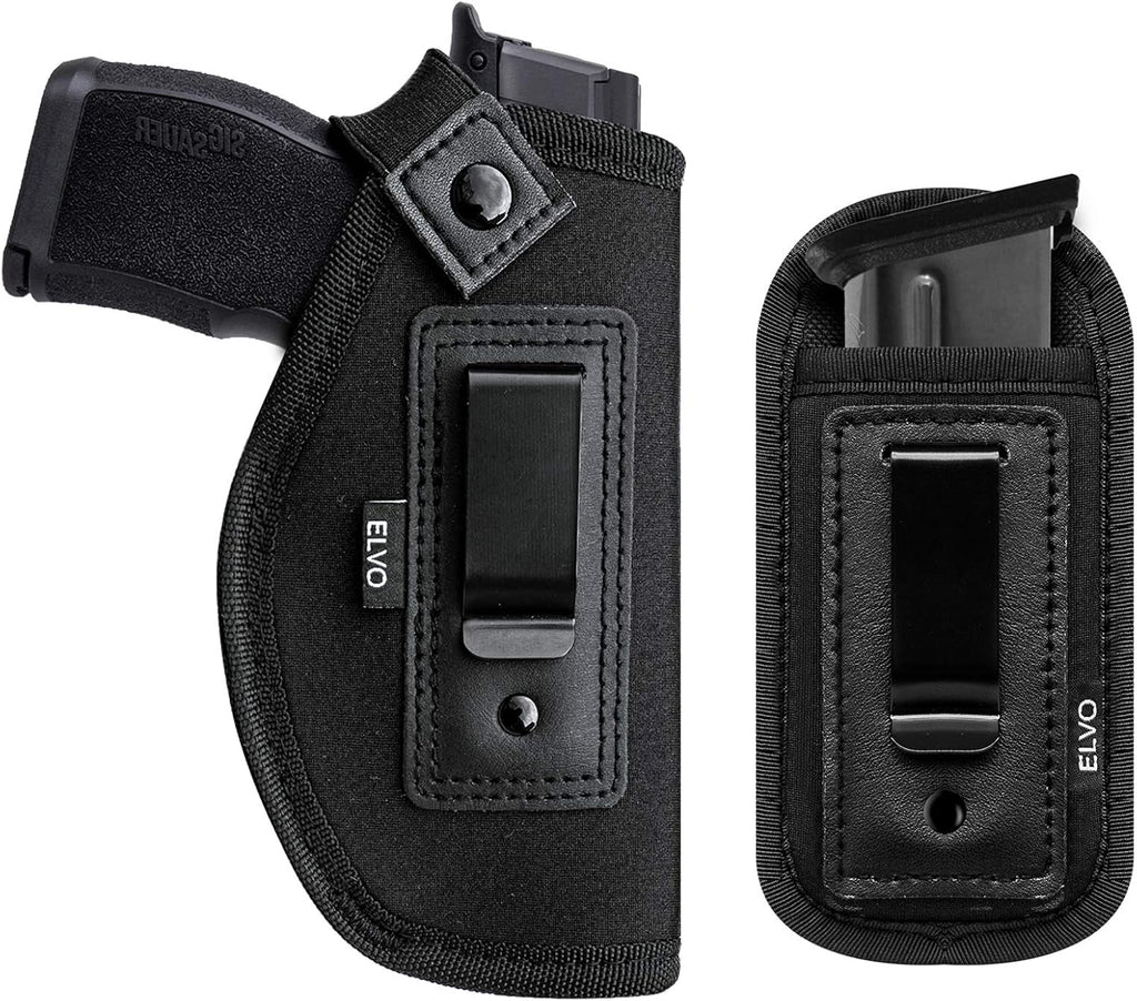 Skiennix Universal IWB Gun Holster - Concealed Carry for All Firearms | 2 Pack, Fits S&W, Glock, Sig Sauer