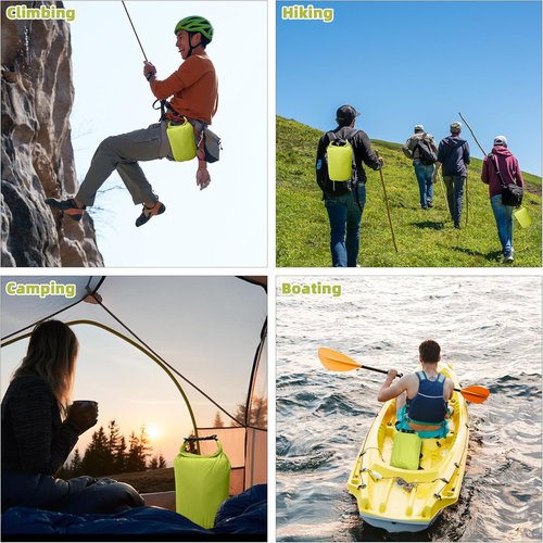Desoto Waterproof Dry Bag - Roll Top Backpack Keeps Gear Dry | Ideal for Kayaking, Hiking, Camping