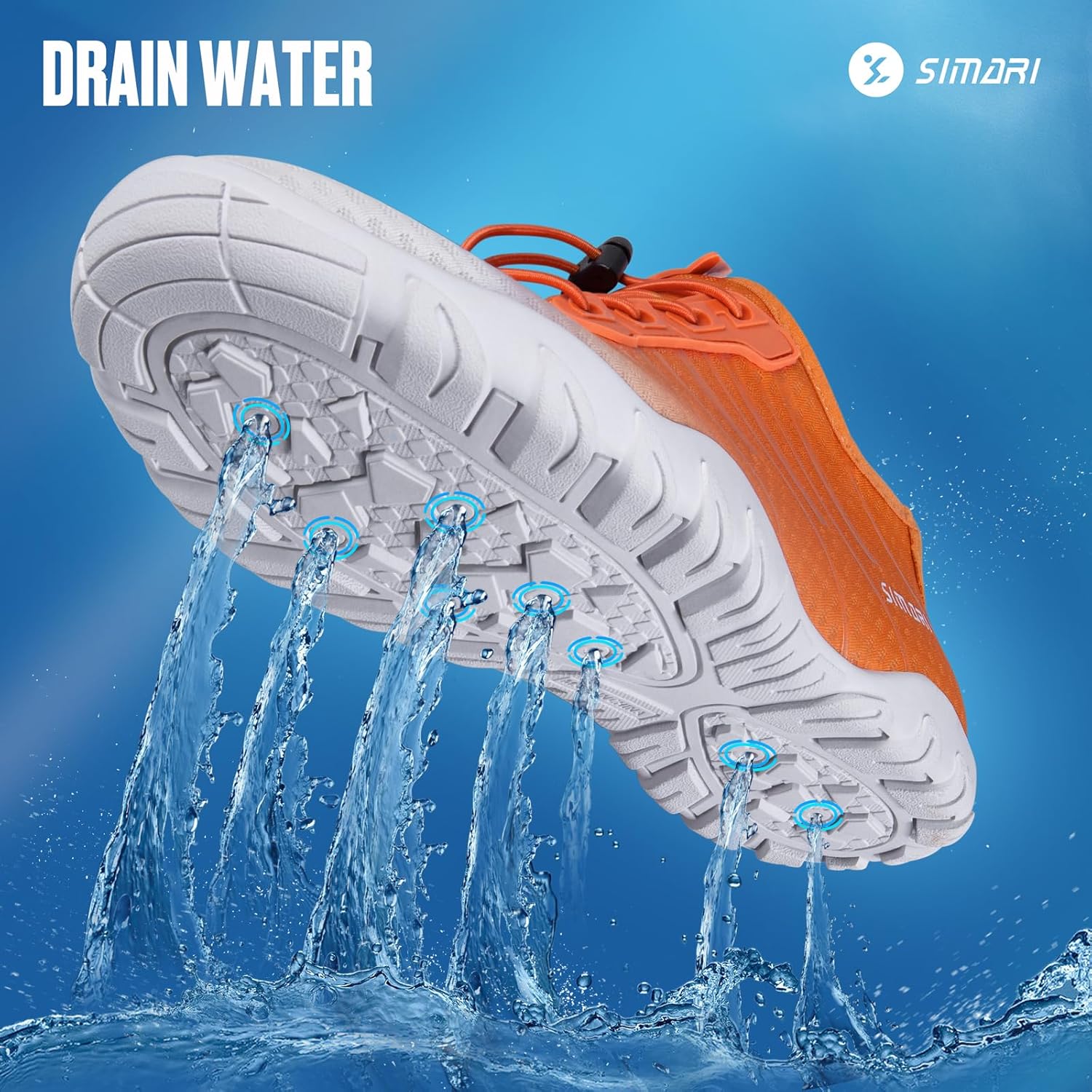 SIMARI Water Shoes - Quick-Dry Aqua Socks for Men & Women | Lightweight Non-Slip Swim Shoes for Beach Sports, Surfing, Kayaking