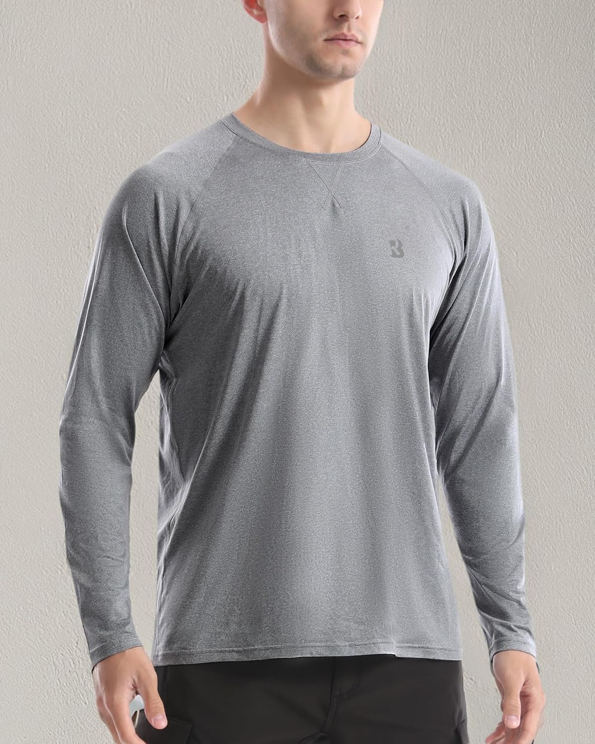 Roadbox UPF 50+ Sun Shirts for Men - UV Protection Long Sleeve Swim Shirt | Quick Dry Rash Guard