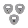 Atomik Rock Climbing Holds Set of 3 Large Bolt-On Jug Rings in Gray