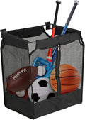 Kokone Wall Hanging Basket - Mesh Storage Organizer for Slat Walls | Ideal for Sports Balls, 16x12x17 IN