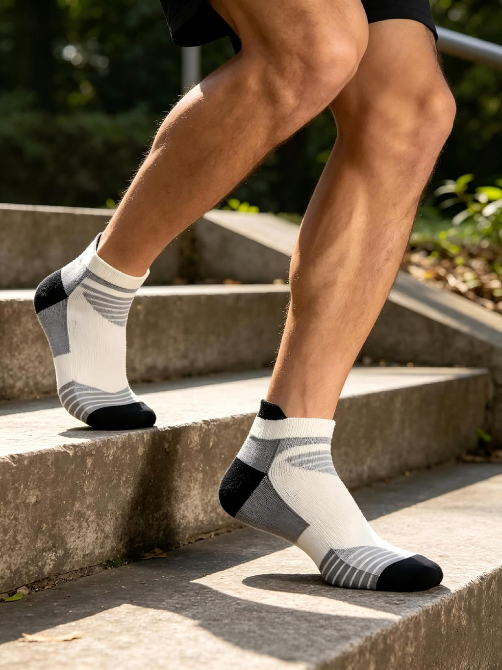 Skiennix Men's Merino Wool Ankle Socks - Ultra Soft, Breathable Athletic Wear | 3 Pairs