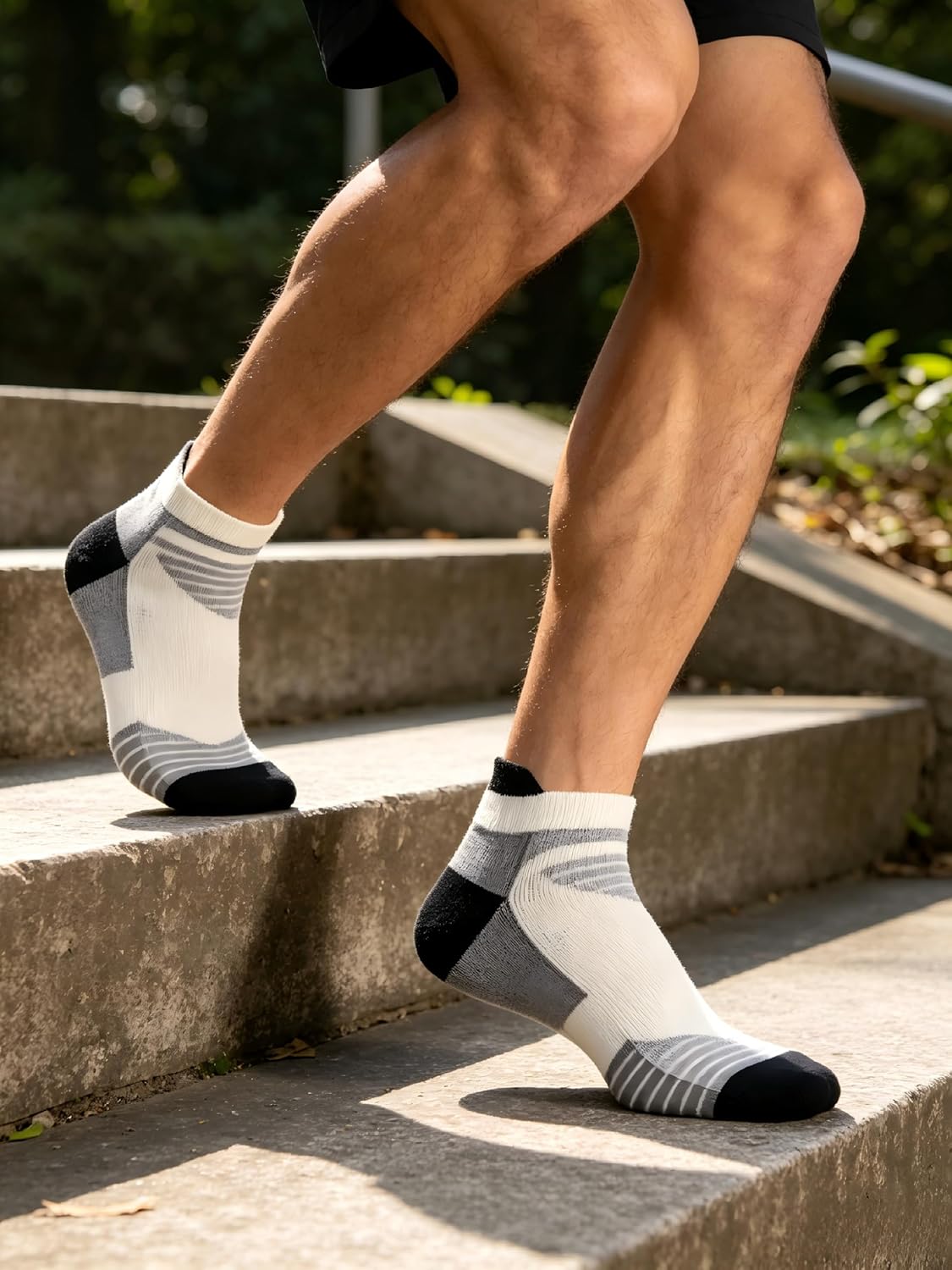Skiennix Men's Merino Wool Ankle Socks - Ultra Soft, Breathable Athletic Wear | 3 Pairs