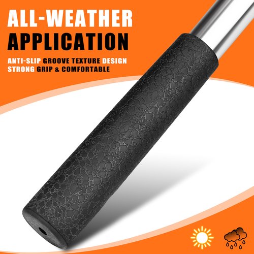 BIRDIEBLAST Golf Ball Retriever, 9Ft/12Ft/17Ft/20Ft Professional Stainless Steel Golf Ball Retriever, Telescopic Golf Ball Retriever for Water