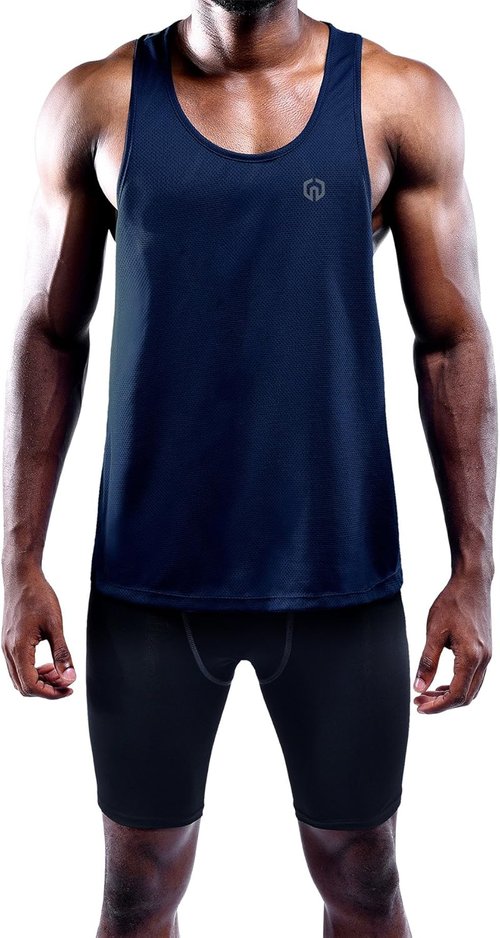 NELEUS Men's Dry Fit Y-Back Muscle Tank | 3-Pack Workout Gym Shirts for Ultimate Comfort