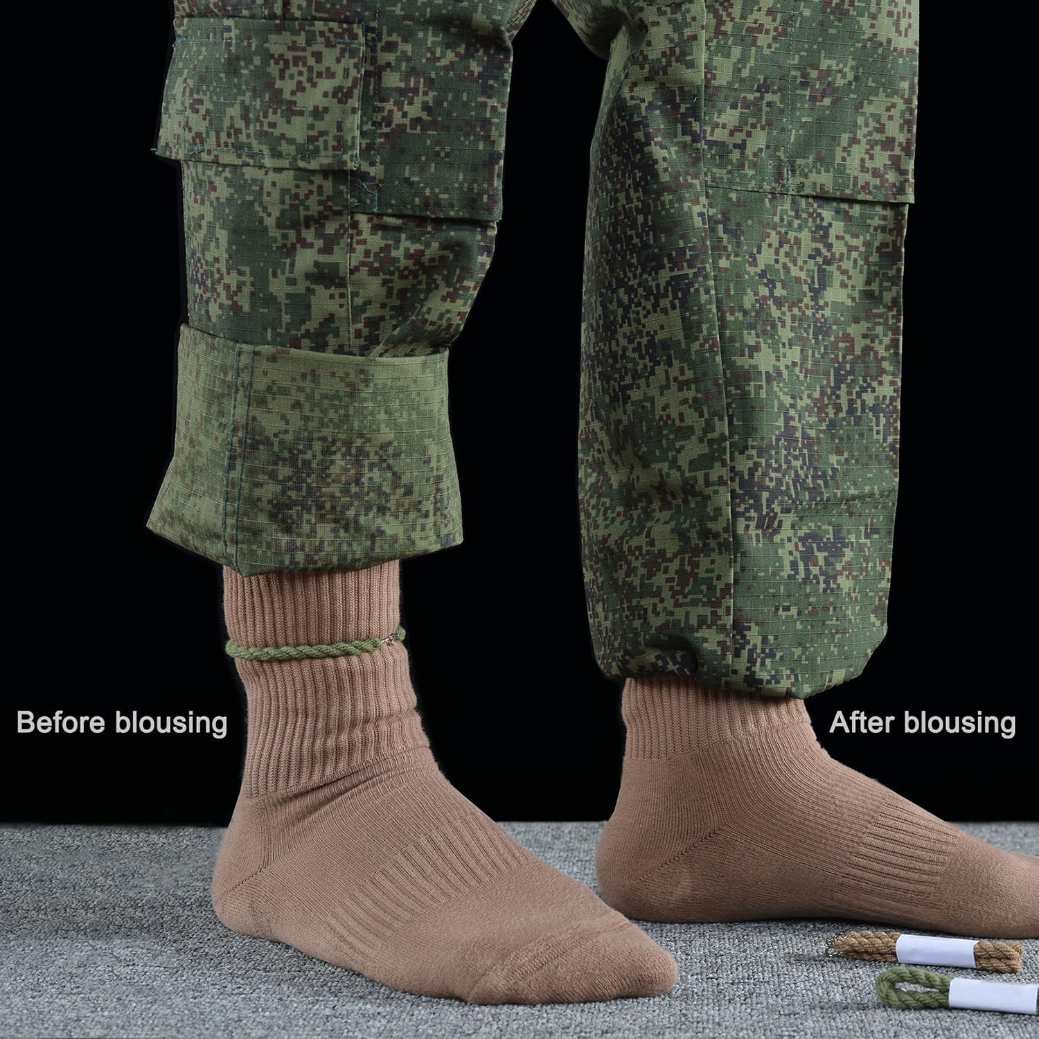 Skiennix Military Boot Blousers - Elastic Boot Bands for Secure Fit | 10PCS/16PCS Options