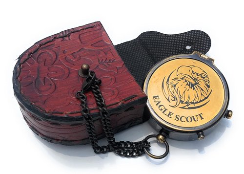 Eagle Compass Engraved Vintage Ship Functional Gift Compass Baptism Collectible Gift, Perfect for Christmas & Holiday Gifting