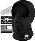 ACTIONUNION Tactical Airsoft Balaclava Mesh Mask Set - Lightweight, Breathable Design for Comfort