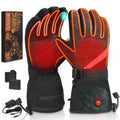 Heated Gloves Camouflage, 7.4V 3200mAh Rechargeable Heated Gloves for Men Women, Waterproof Touchscreen Electric Heating Gloves for Cold Weather Motorcycle Skiing Snowboarding Hiking Hunting Gifts