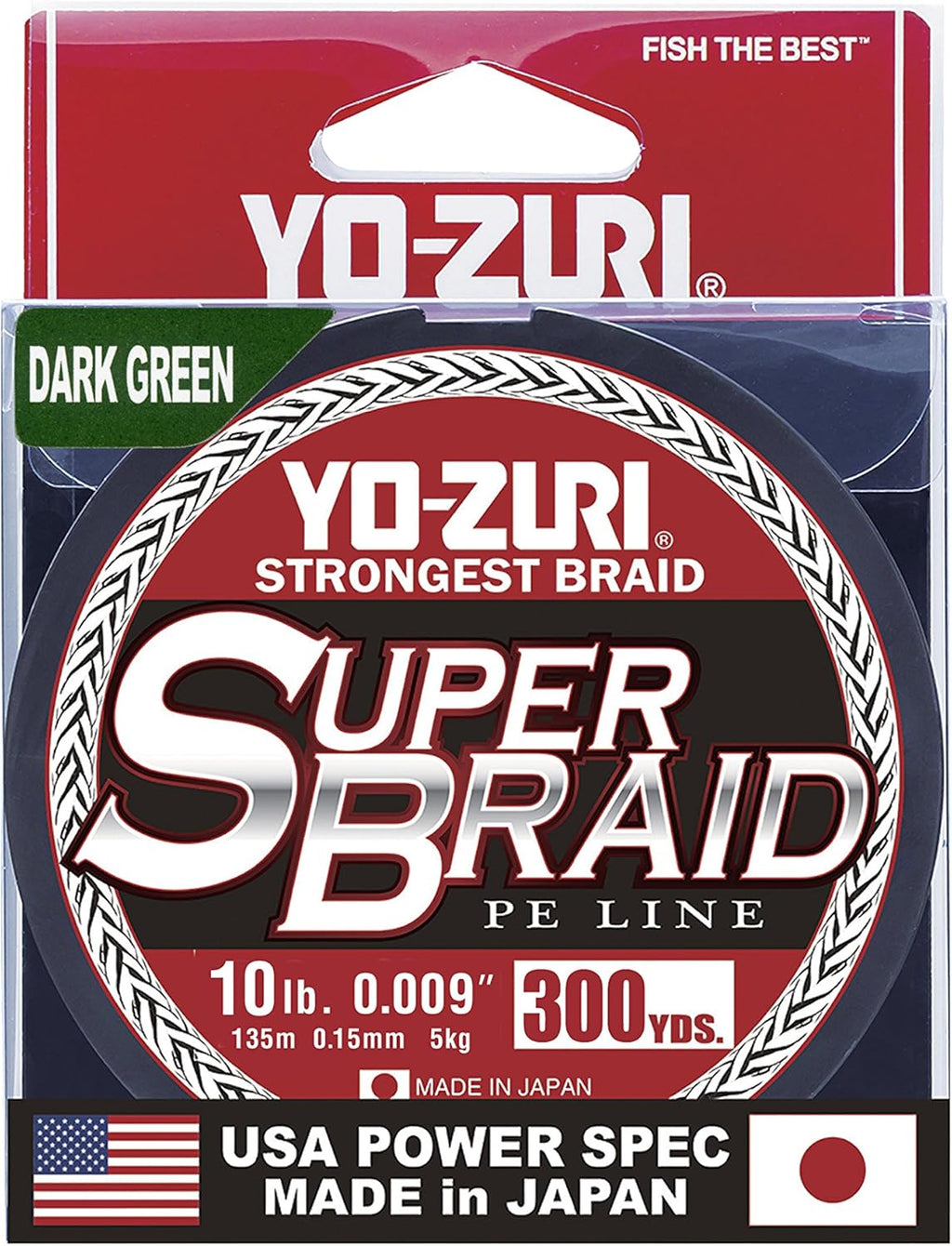 Yo-Zuri Super Braid Fishing Line - Durable, High-Strength Performance | 300 Yards, Clear