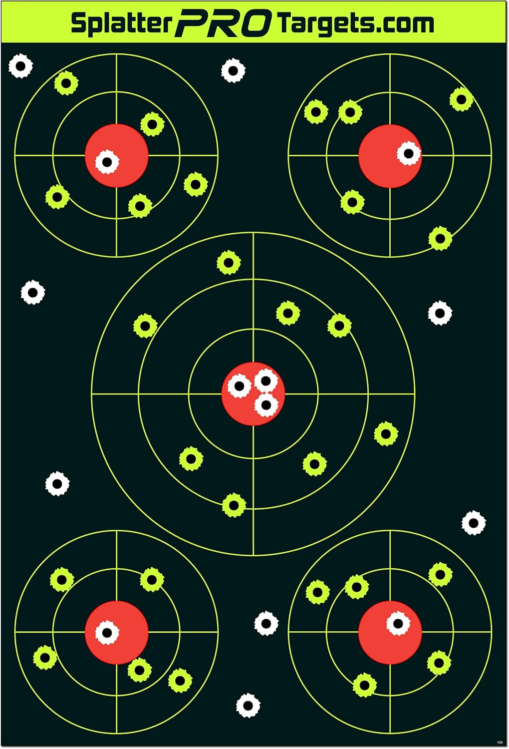 Splatter Targets 12x18 - Bright Burst on Impact for Instant Shot Visibility