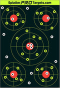 Splatter Targets 12x18 - Bright Burst on Impact for Instant Shot Visibility