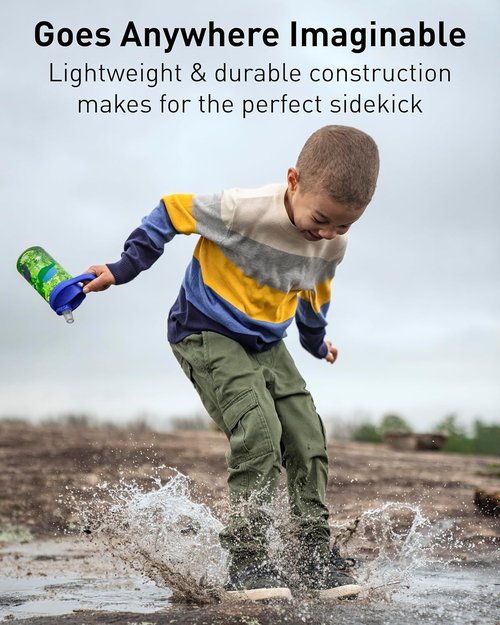 CamelBak Eddy+ Kids Water Bottle - Bite Valve Straw & Eco-Friendly Tritan Renew Material