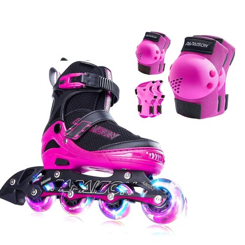 PAPAISON Inline Skates with Protective Gear Set