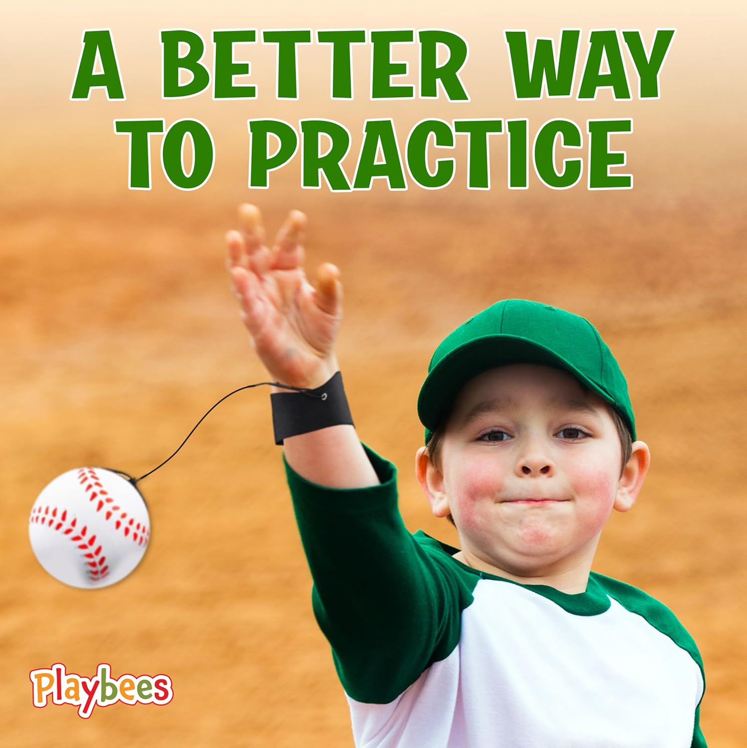 Playbees Reactive Practice Baseballs - Elastic Cord Training Balls for Kids | 6-Pack Fun Outdoor Activity