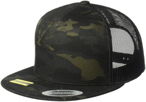 Yupoong Unisex YP Classics Multicam Trucker Hat, Multicam Black, One Size