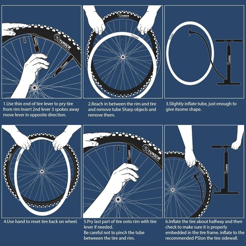 Bike Tubes - 26-Inch Presta Valve Inner Tubes | 2-Pack 26 x 1.75/2.125 Compatible Sizes