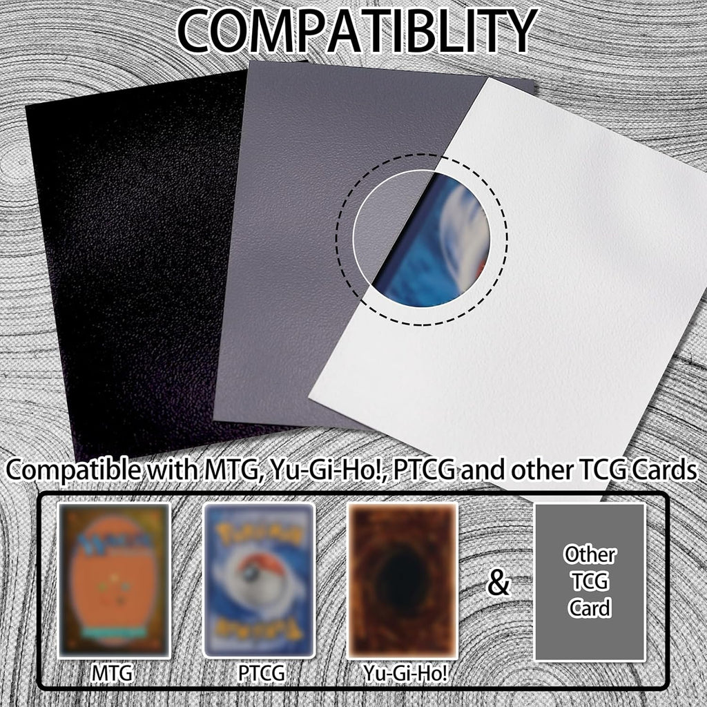 SANZIE Matte Card Sleeves - Premium Deck Protectors for MTG & TCG | 68 Count Deep Gray