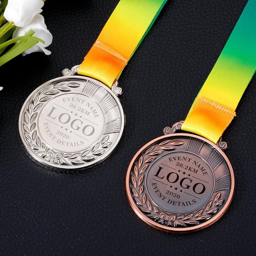 Eunigem Custom Gold Award Medals - Olympic Style Winner Medals for Sports, Graduation & Competitions