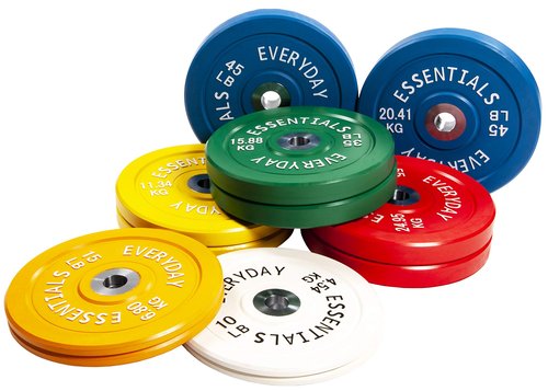BalanceFrom Color Coded Olympic Bumper Plate Weight Plate with Steel Hub, Pairs or Sets