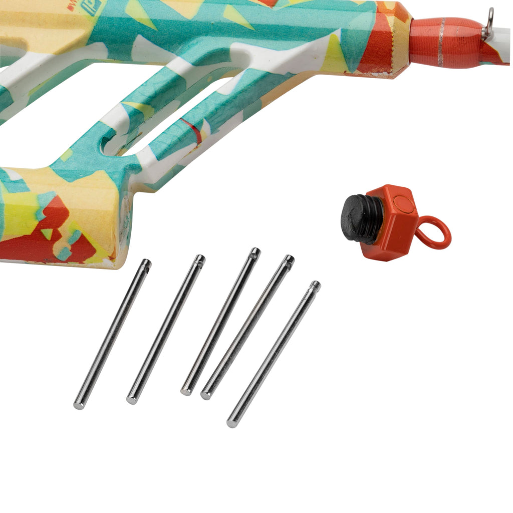 ProFISHiency Krazy Pocket Combo | 30” Light Action Tangle-Free Telescopic Fiberglass Rod | Micro Spincast Reel 4.1:1 Gear Ratio | Pre-Spooled w/ 6lb Line