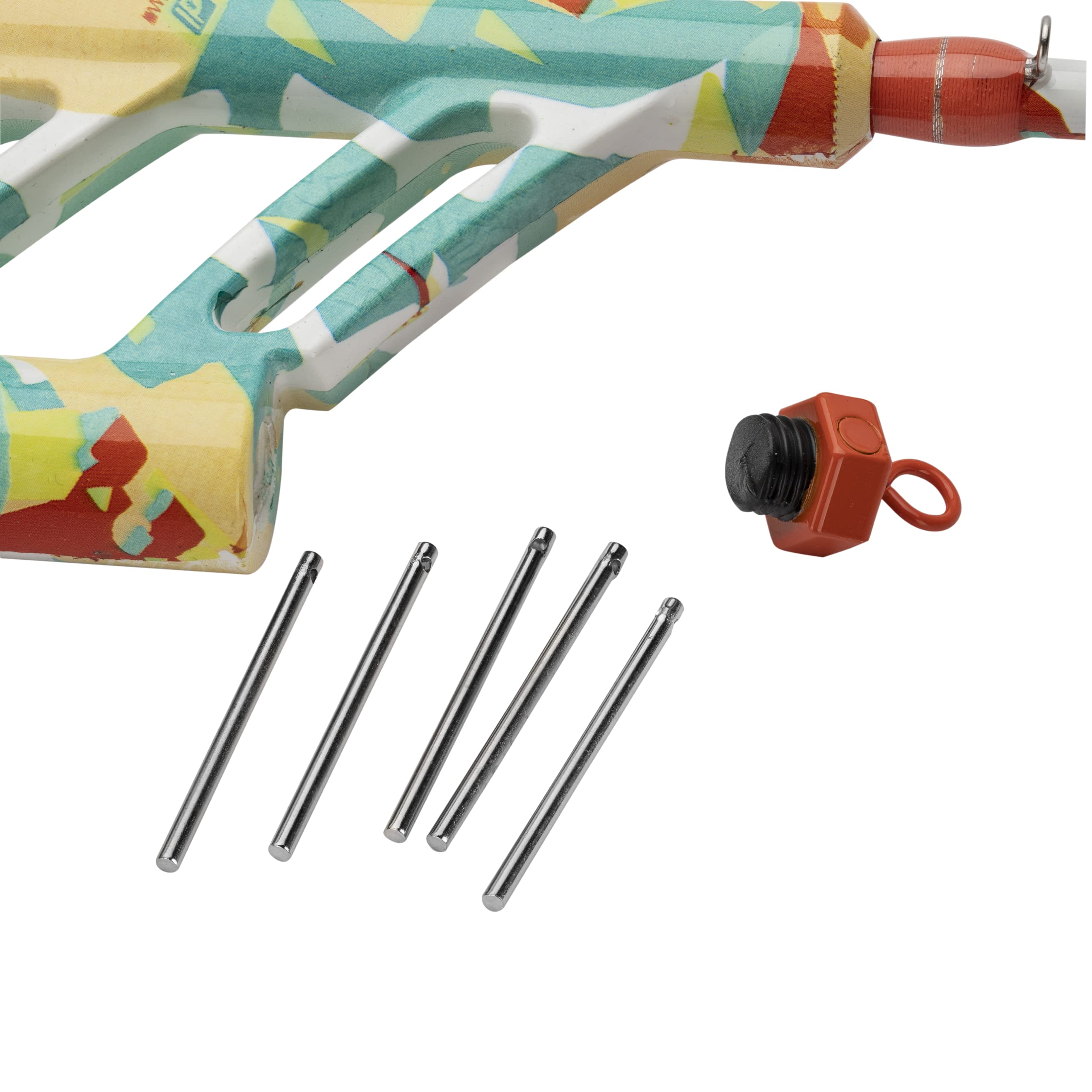 ProFISHiency Krazy Pocket Combo | 30” Light Action Tangle-Free Telescopic Fiberglass Rod | Micro Spincast Reel 4.1:1 Gear Ratio | Pre-Spooled w/ 6lb Line